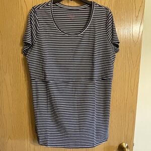Women's Isabel By Ingrid Isabel Maternity Tshirt Nursing Friendly‎ Size XL Blue